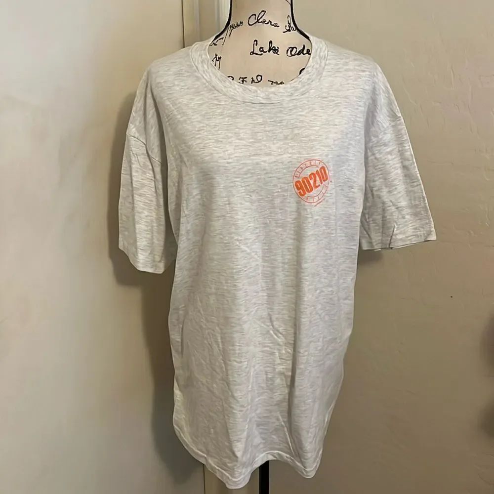 Vintage Beverly Hills 90210 90’s Show Gray Graphic Shirt Dylan Brenda Brandon